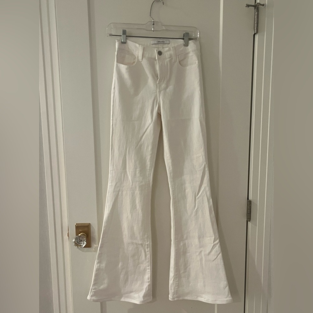 J Brand Ivory Denim Pants